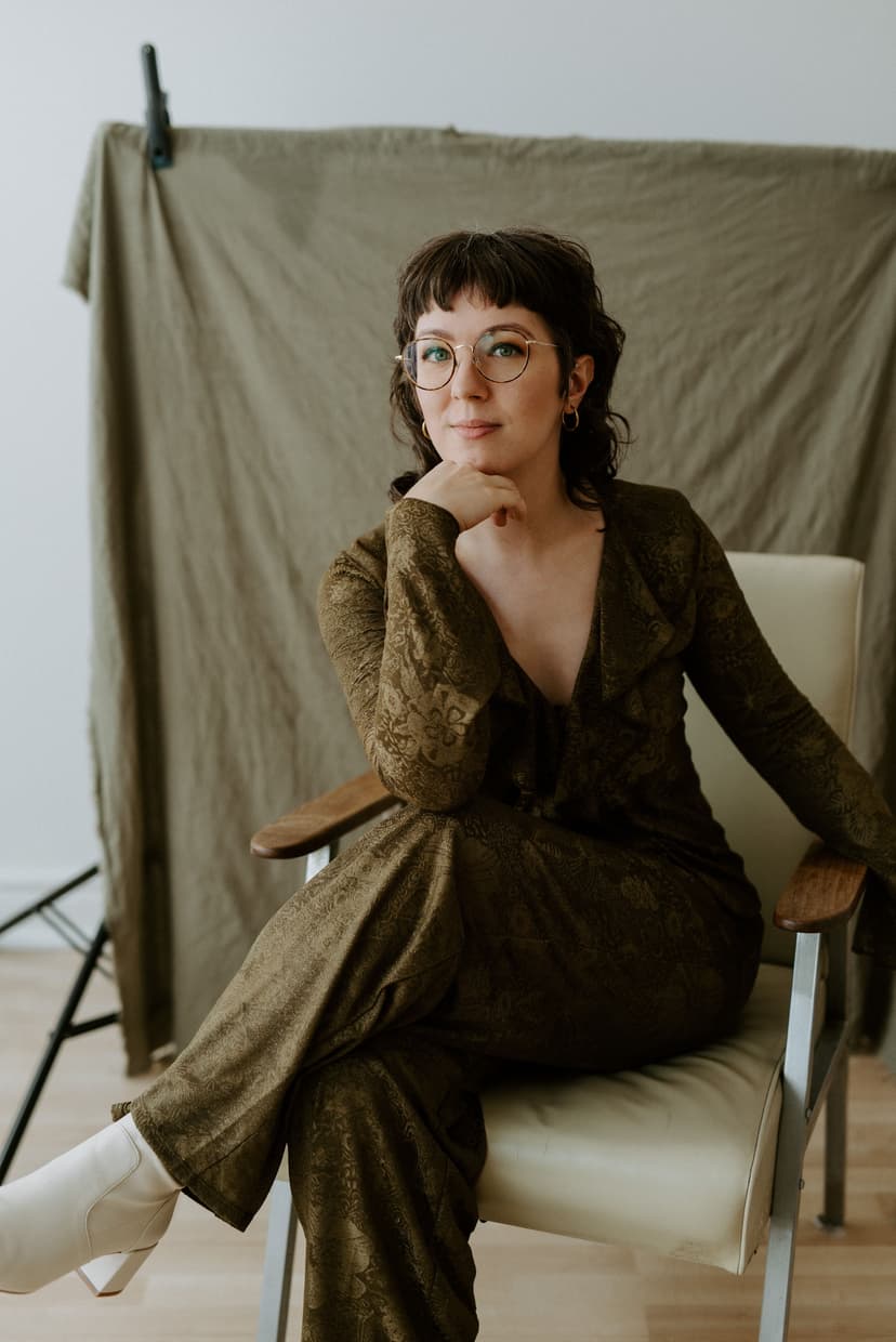 Photo of Shannon Chapman sitting on a chair